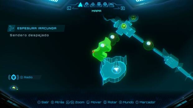 Metroid Prime 4: Beyond - Espesura Iracunda (II), ubicación de la zona Sendero despejado