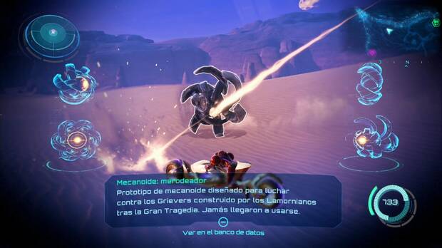 Metroid Prime 4: Beyond - Espesura Iracunda (II), Merodeador atacando a Samus en el desierto