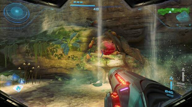 Metroid Prime 4: Beyond - Espesura Iracunda (II), túnel de morfosfera bloqueado en el Arroyo de resina