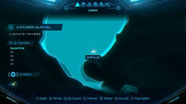 Metroid Prime 4: Beyond - Cinturón Glacial, punto de la Superficie donde se encuentra una de las expansiones elementales