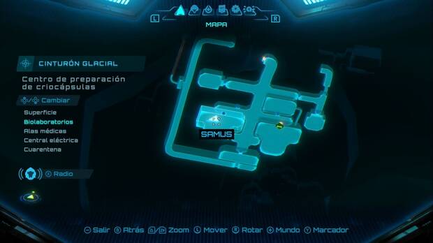 Metroid Prime 4: Beyond - Cinturón Glacial, ubicación del Centro de preparación de criocápsulas