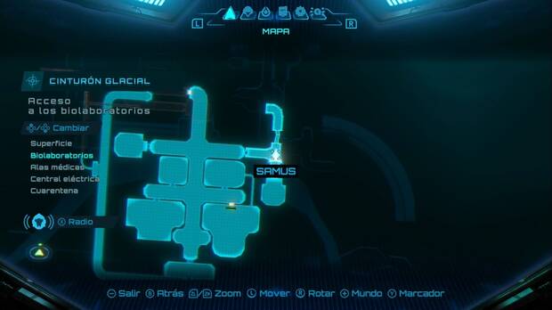 Metroid Prime 4: Beyond - Cinturón Glacial, ubicación del Acceso a los Biolaboratorios