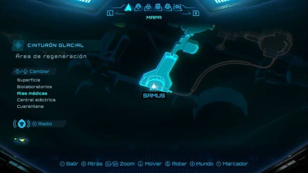Metroid Prime 4: Beyond - Cinturón Glacial, sala de control del Área de regeneración