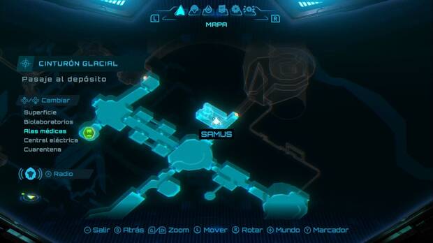 Metroid Prime 4: Beyond - Cinturón Glacial, ubicción del Pasaje al depósito