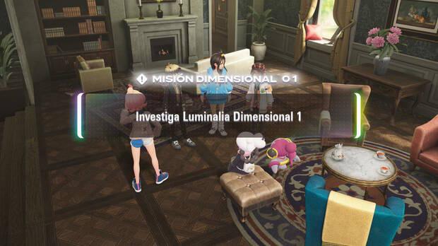 Leyendas Pokémon Z-A DLC Megadimensión - Misión dimensional Investiga Luminalia Dimensional 1