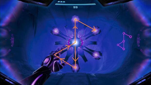 Metroid Prime 4: Beyond - Cintur�n Glacial, patr�n para romper el segundo bloqueo ps�quico en las Alas M�dicas