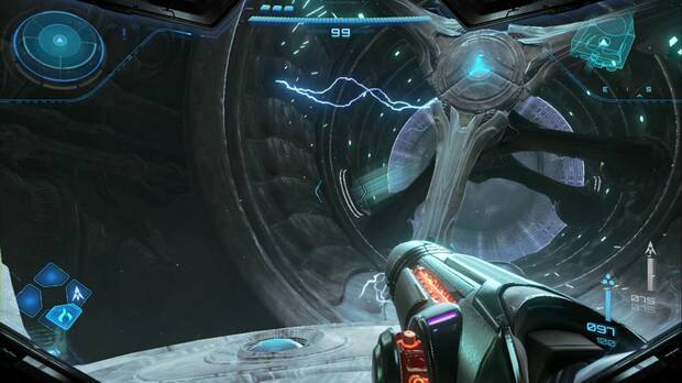 Metroid Prime 4: Beyond - Cintur�n Glacial, conducto del generador por donde activar las h�lices