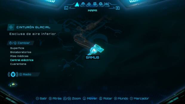 Metroid Prime 4: Beyond - Cinturón Glacial, ubicación de la Esclusa de aire inferior