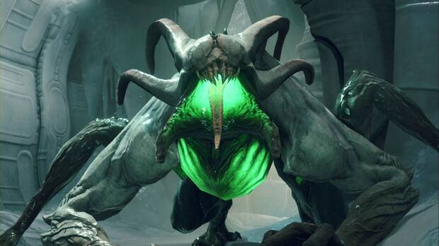 Metroid Prime 4: Beyond - Cinturón Glacial, Griever escarchado en los túneles del Cinturón Glacial