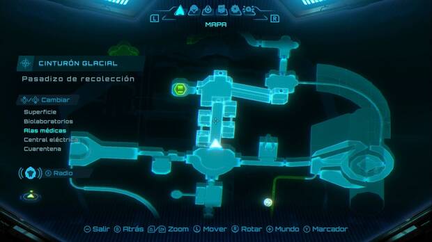 Metroid Prime 4: Beyond - Cintur�n Glacial, ubicaci�n del Pasadizo de recolecci�n