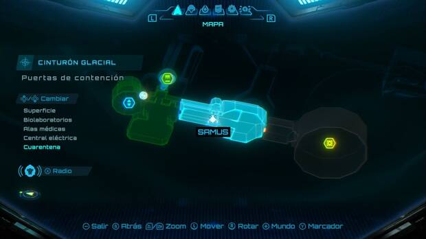 Metroid Prime 4: Beyond - Cintur�n Glacial, ubicaci�n de la zona Puertas de contenci�n