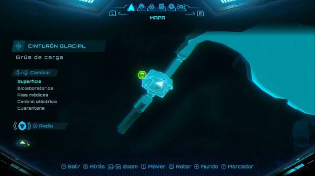 Metroid Prime 4: Beyond - Cinturón Glacial, ubicación de la grúa de carga