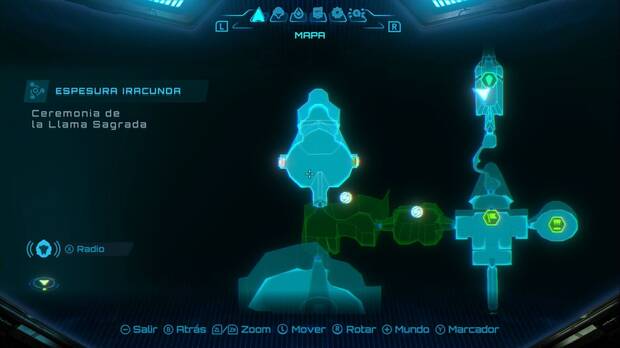 Metroid Prime 4: Beyond - Espesura Iracunda, ubicaci�n de la sala de la Ceremonia de la Llama Sagrada