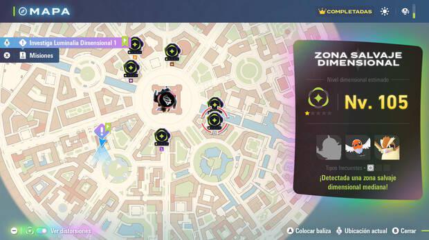 Leyendas Pokémon Z-A DLC Megadimensión - Zonas salvajes dimensionales