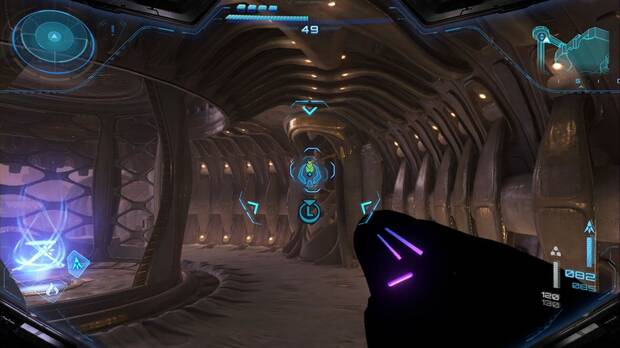 Metroid Prime 4: Beyond - Fundición Voltaica (II), conducto que se puede abrir en la sala del ascensor de la Torre 1