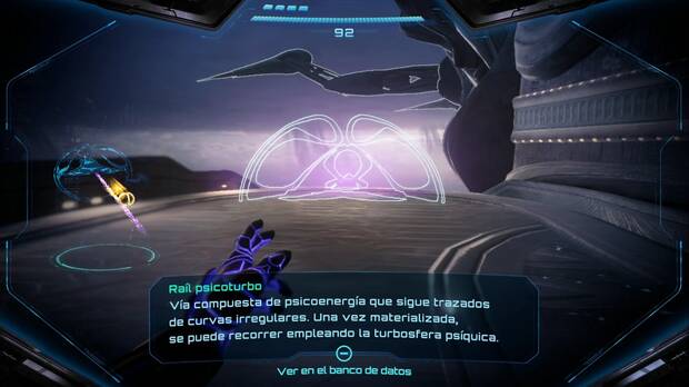 Metroid Prime 4: Beyond - Fundición Voltaica (II), raíl psicoturbo en el Generador de la Torre 1