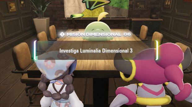 Leyendas Pokémon Z-A DLC Megadimensión - Misión dimensional Investiga Luminalia Dimensional 3