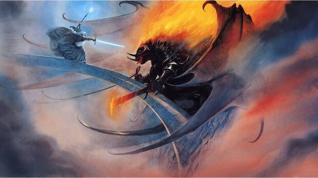 Gandalf y el Balrog de John Howe