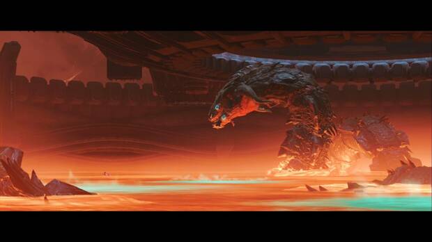 Metroid Prime 4: Beyond - Laguna del Magma (II), jefe Phenoros en el Corazón del volcán