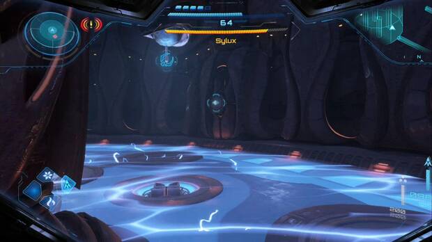 Metroid Prime 4: Beyond - Fundición Voltaica (III), Samus evita el ataque de suelo de Sylux