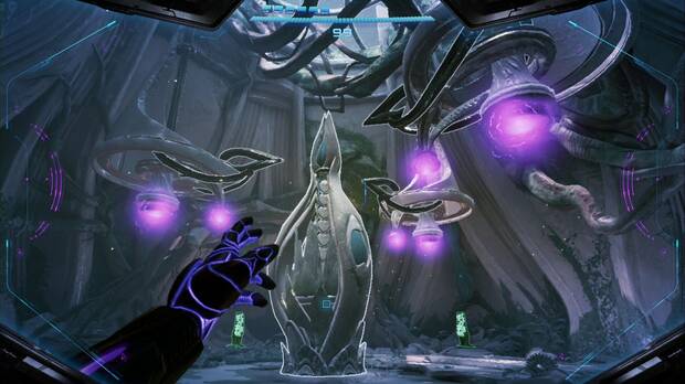 Metroid Prime 4: Beyond - Fundición Voltaica (III), puzle de las Varas de la Transmisión