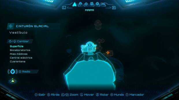 Metroid Prime 4: Beyond - Cinturón Glacial (II), ubicación del Vestíbulo donde está el bloqueo eléctrico