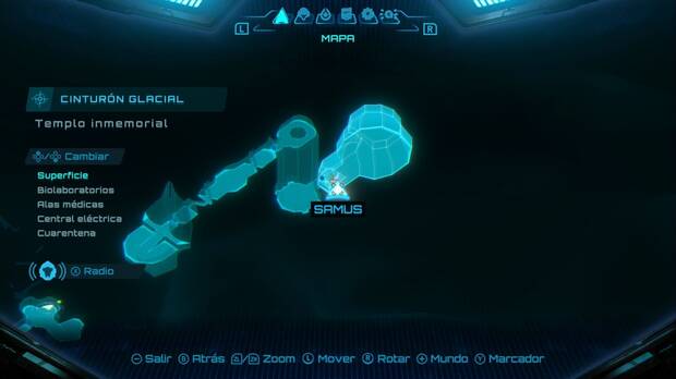 Metroid Prime 4: Beyond - Cinturón Glacial (II), ubicación de la zona del Templo inmemorial