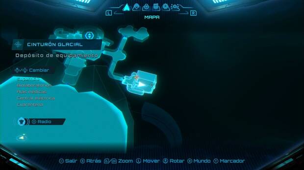 Metroid Prime 4: Beyond - Cinturón Glacial (II), ubicación del Depósito de equipamiento