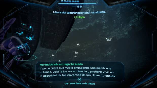 Metroid Prime 4: Beyond - Minas Colosales, lagartos alados en el nivel 1