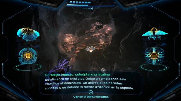 Metroid Prime 4: Beyond - Minas Colosales, Cole�ptero cristalino en la zona de la Grieta angosta del nivel 2