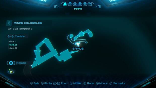 Metroid Prime 4: Beyond - Minas Colosales, ubicaci�n de la Grieta angosta donde se encuentra una de las expansiones de misiles