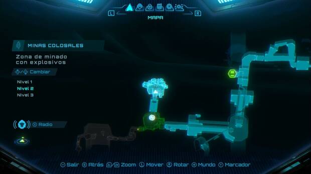 Metroid Prime 4: Beyond - Minas Colosales, zona de minado con explosivos