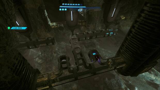 Metoid Prime 4: Beyond - Minas Colosales, posici�n 4 para las tuber�as de la zona de la cantera