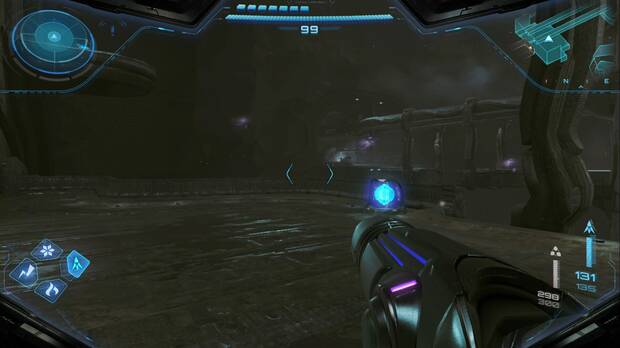 Metoid Prime 4: Beyond - Minas Colosales, volutas ps�quicas en la zona norte de la plataforma oeste del Pozo principal: nivel 2