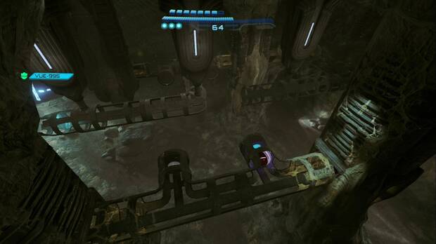 Metoid Prime 4: Beyond - Minas Colosales, posici�n 2 para las tuber�as de la zona de la cantera