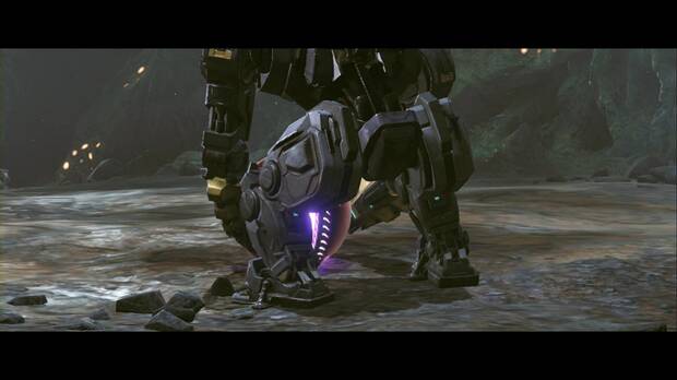 Metroid Prime 4: Beyond - Minas Colosales, VUE-995 impulsa a Samus por el abismo