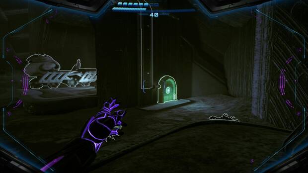 Metroid Prime 4: Beyond - Minas Colosales, ra�les para aracnosfera en el ascensor del nivel 3