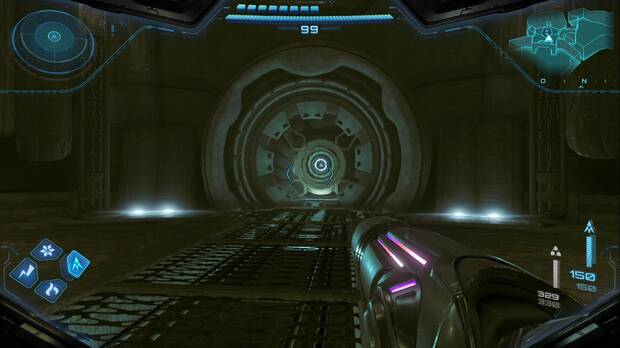 Metroid Prime 4: Beyond - Minas Colosales, dispositivo de psicobomba de energ�a en el hueco del ascensor