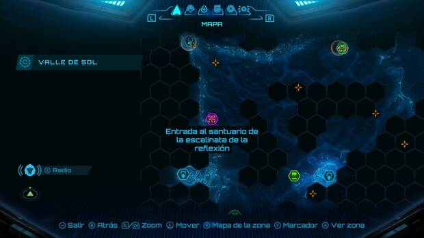 Metroid Prime 4: Beyond - Valle de Sol, ubicación del Santuario de la escalinata de la reflexión