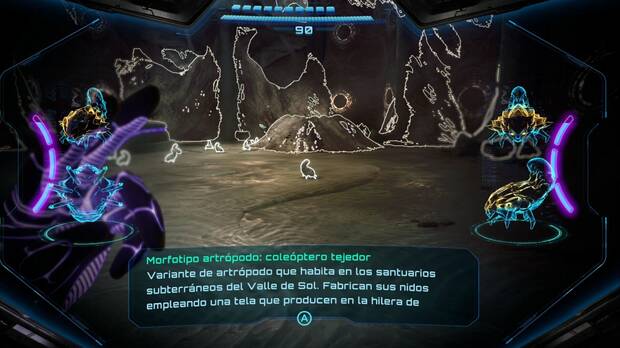 Metroid Prime 4: Beyond - Valle de Sol, coleóptero tejedor en el Santuario de la escalinata de la reflexión