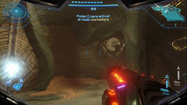 Metroid Prime 4: Beyond - Valle de Sol, túnel en la pared del Santuario de la escalinata de la reflexión