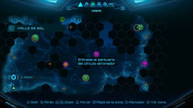 Metroid Prime 4: Beyond - Valle de Sol, ubicación del Santuario del círculo atronador