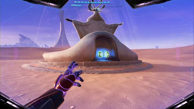 Metroid Prime 4: Beyond - Valle de Sol, tanque de energía tras la estatua del ascensor del círculo atronador