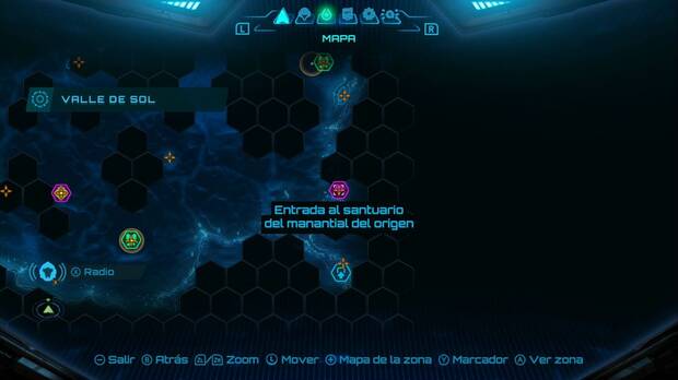 Metroid Prime 4: Beyond - Valle de Sol, ubicación del Santuario del manantial del origen