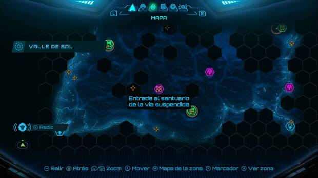 Metroid Prime 4: Beyond - Valle de Sol, ubicaicón del Santuario de la vía suspendida