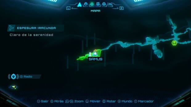 Metroid Prime 4: Beyond - Expansiones de psicobomba de energía en la Espesura Iracunda, ubicación de la expansión del Claro de la serenidad
