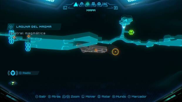 Metroid Prime 4: Beyond - Laguna del Magma, ubicación de la Central magmática donde se encuentra la expansión de la psicobomba de energía