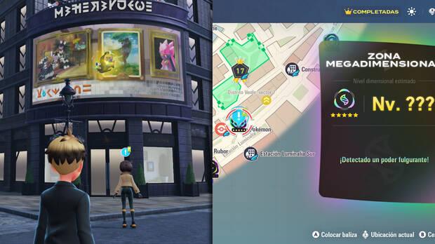 Leyendas Pok�mon Z-A DLC Megadimensi�n - Ubicaci�n del portal dimensional de Mega Zeraora en la misi�n secundaria extra 3