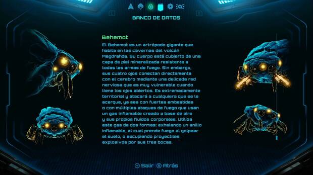 Metroid Prime 4: Beyond - Valle de Sol, Behemot  en el Banco de datos