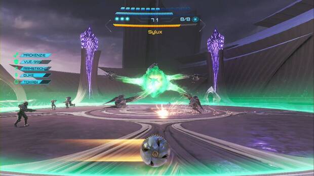 Metroid Prime 4: Beyond - Asalto a la Cronotorre, Samus esquiva el ataque de h�lice con la morfosfera